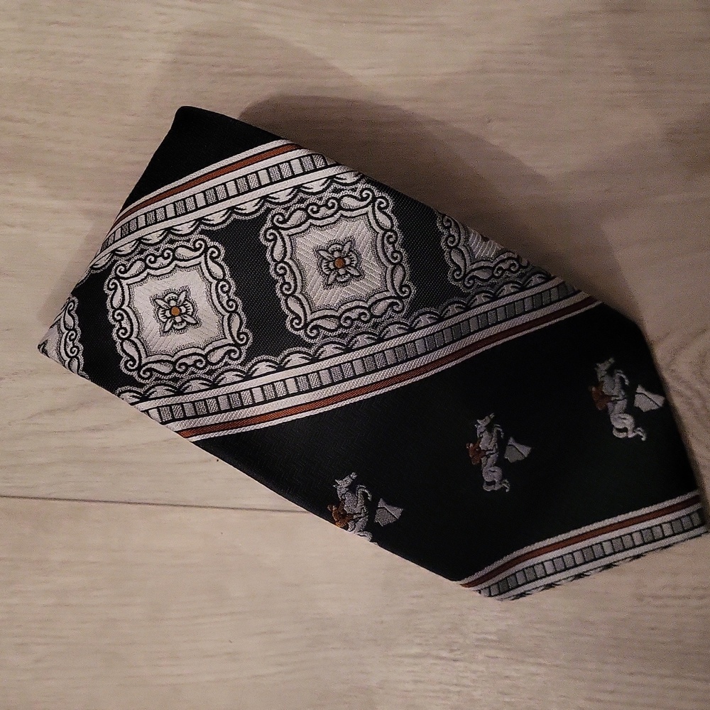 Schiaparelli tie vintage 70s